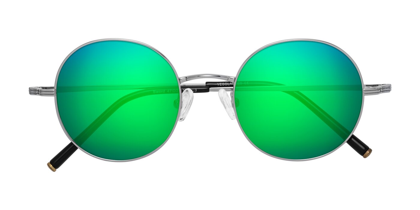 Sword - Silver Flash Mirrored Sunglasses