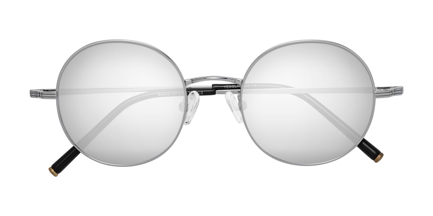 Sword - Silver Flash Mirrored Sunglasses