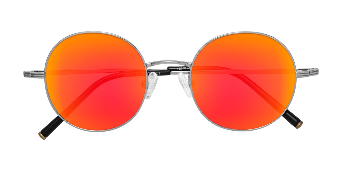 Sword - Silver Flash Mirrored Sunglasses