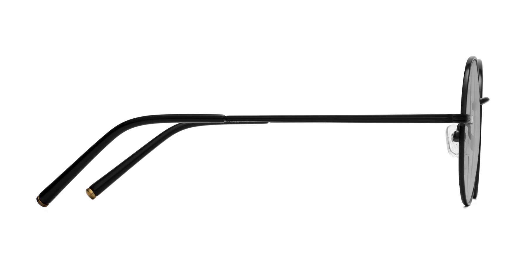 Side of Sword in Black with Light Gray Tinted Lenses