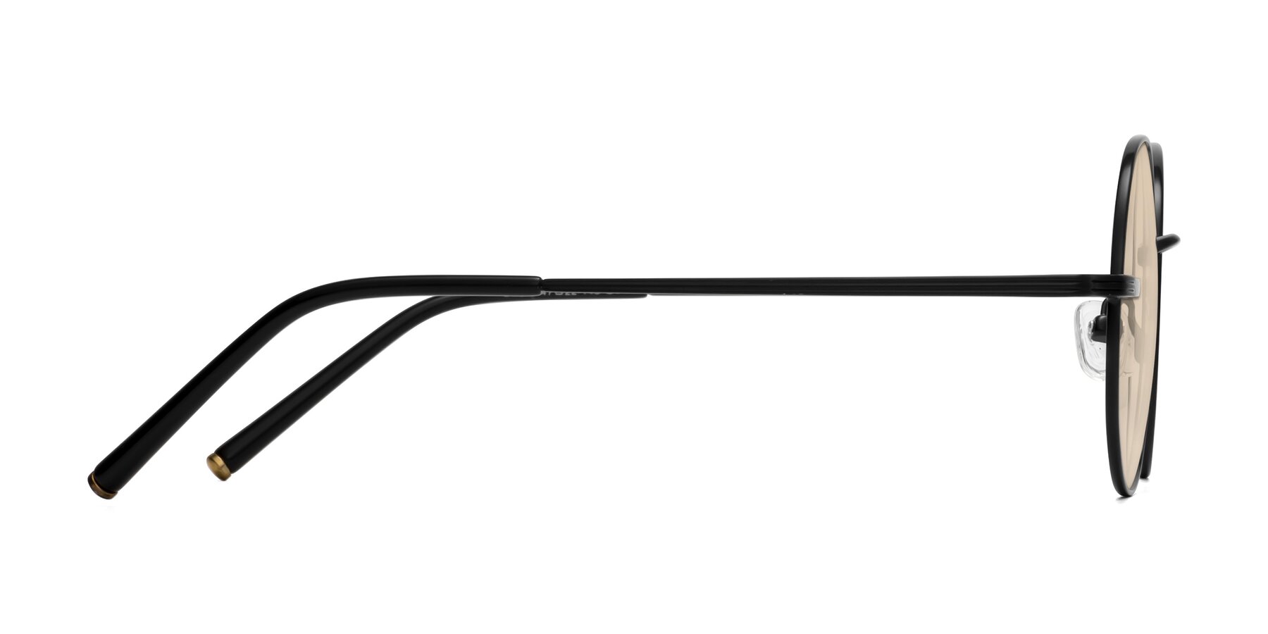 Side of Sword in Black with Light Brown Tinted Lenses