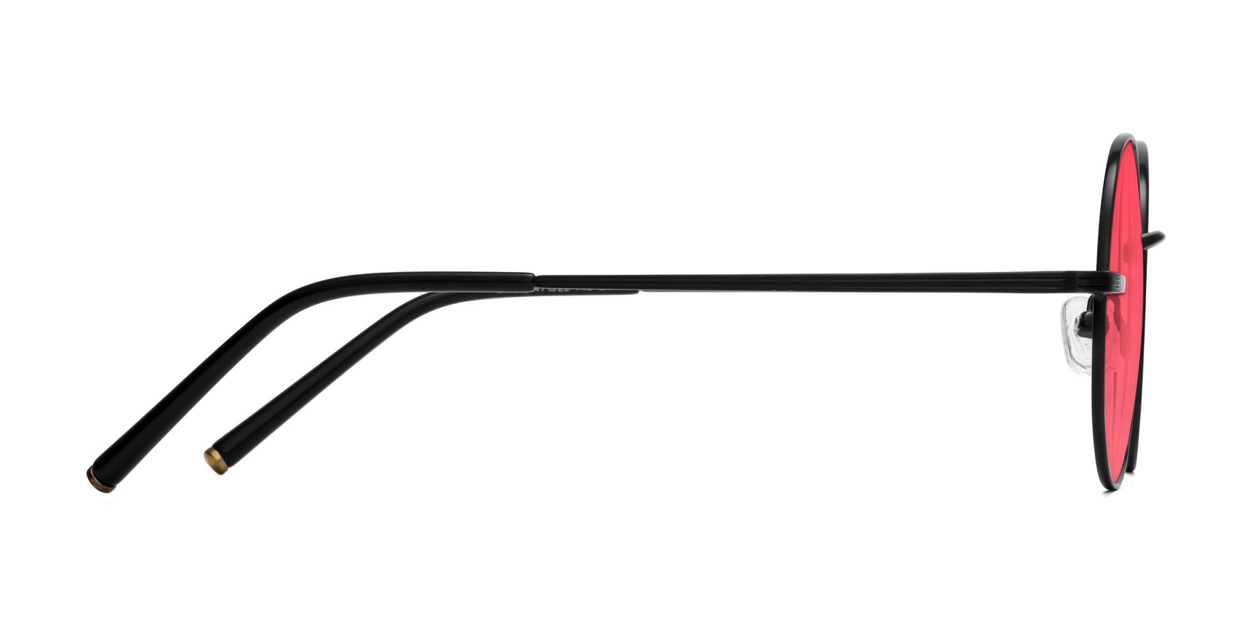 Side of Sword in Black with Red Tinted Lenses