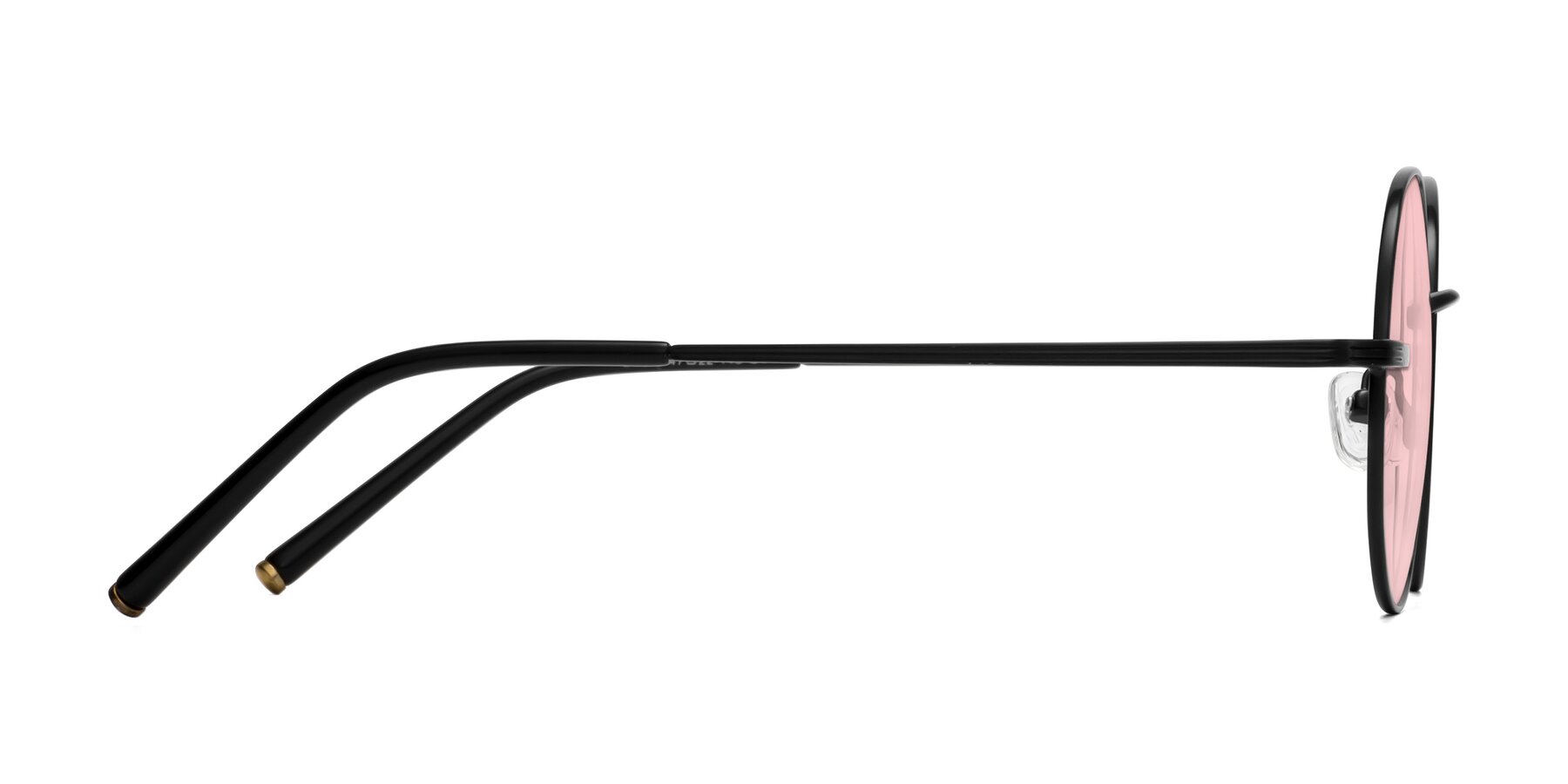 Side of Sword in Black with Light Garnet Tinted Lenses