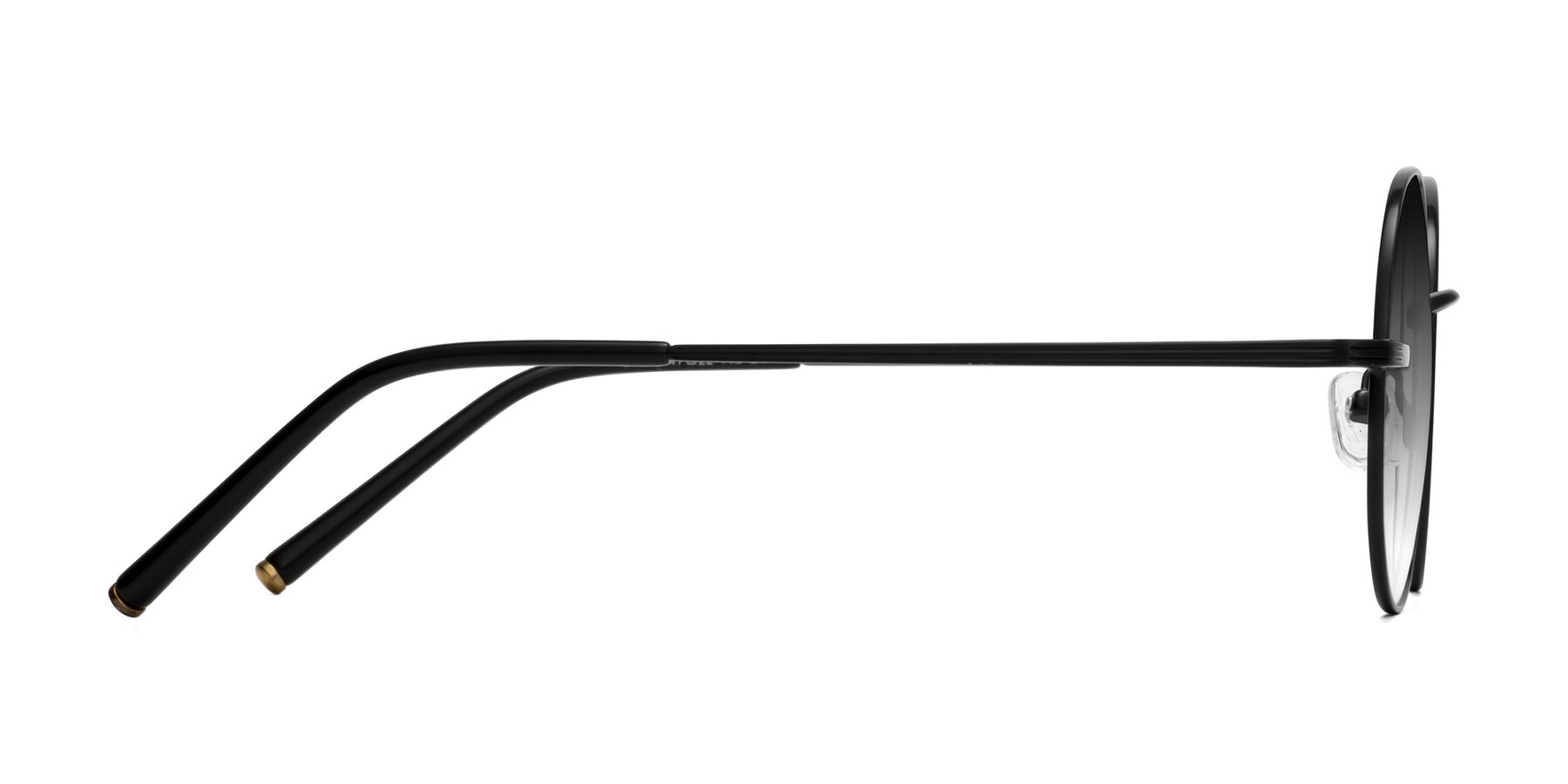 Side of Sword in Black with Gray Gradient Lenses