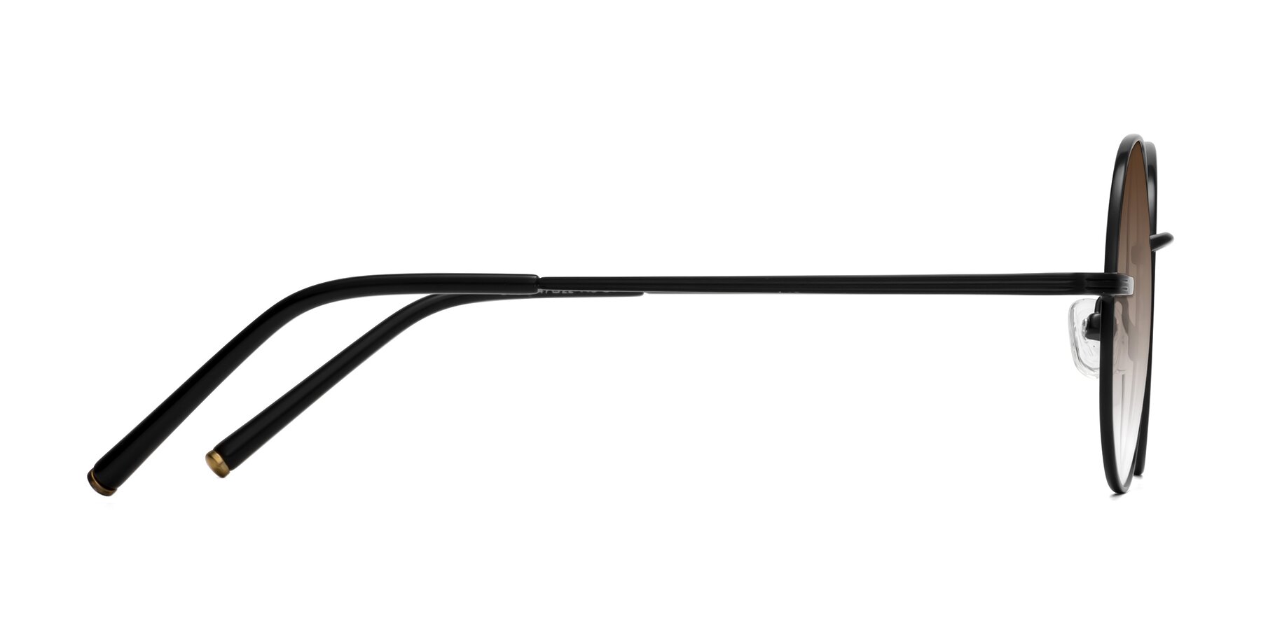 Side of Sword in Black with Brown Gradient Lenses