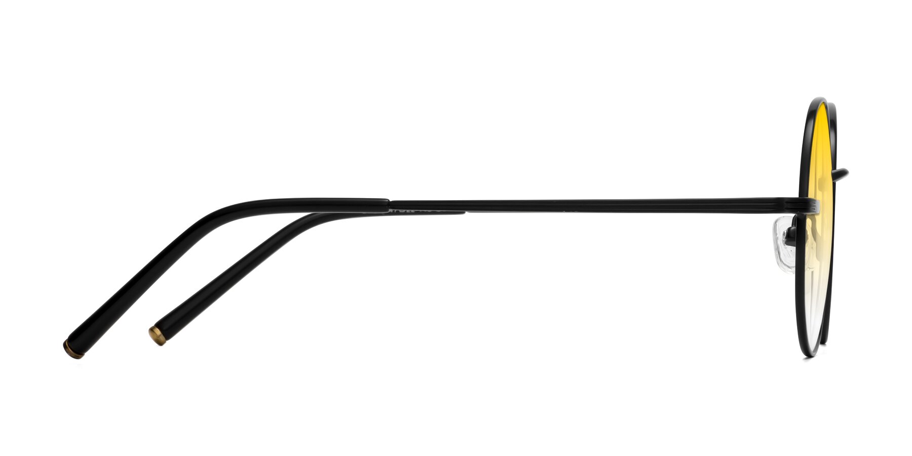 Side of Sword in Black with Yellow Gradient Lenses