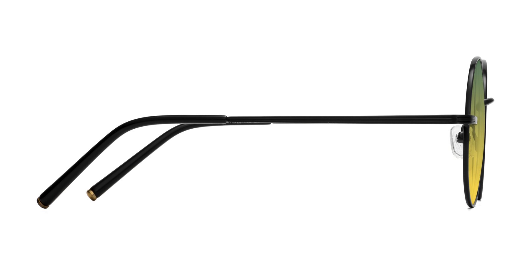 Side of Sword in Black with Green / Yellow Gradient Lenses