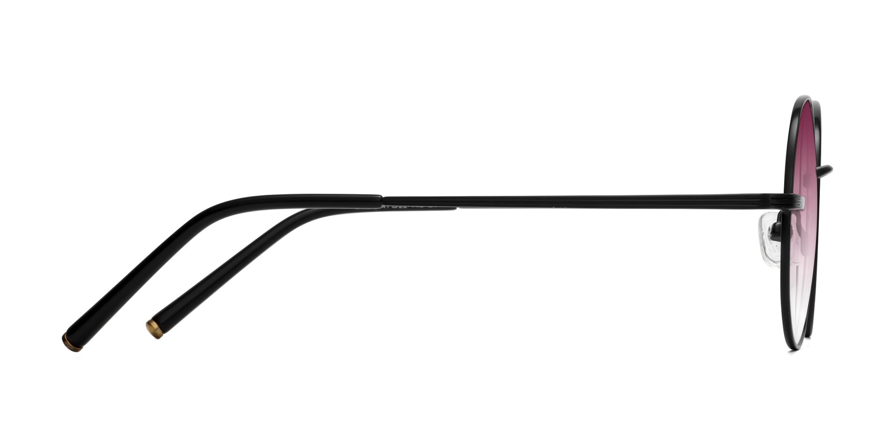 Side of Sword in Black with Wine Gradient Lenses