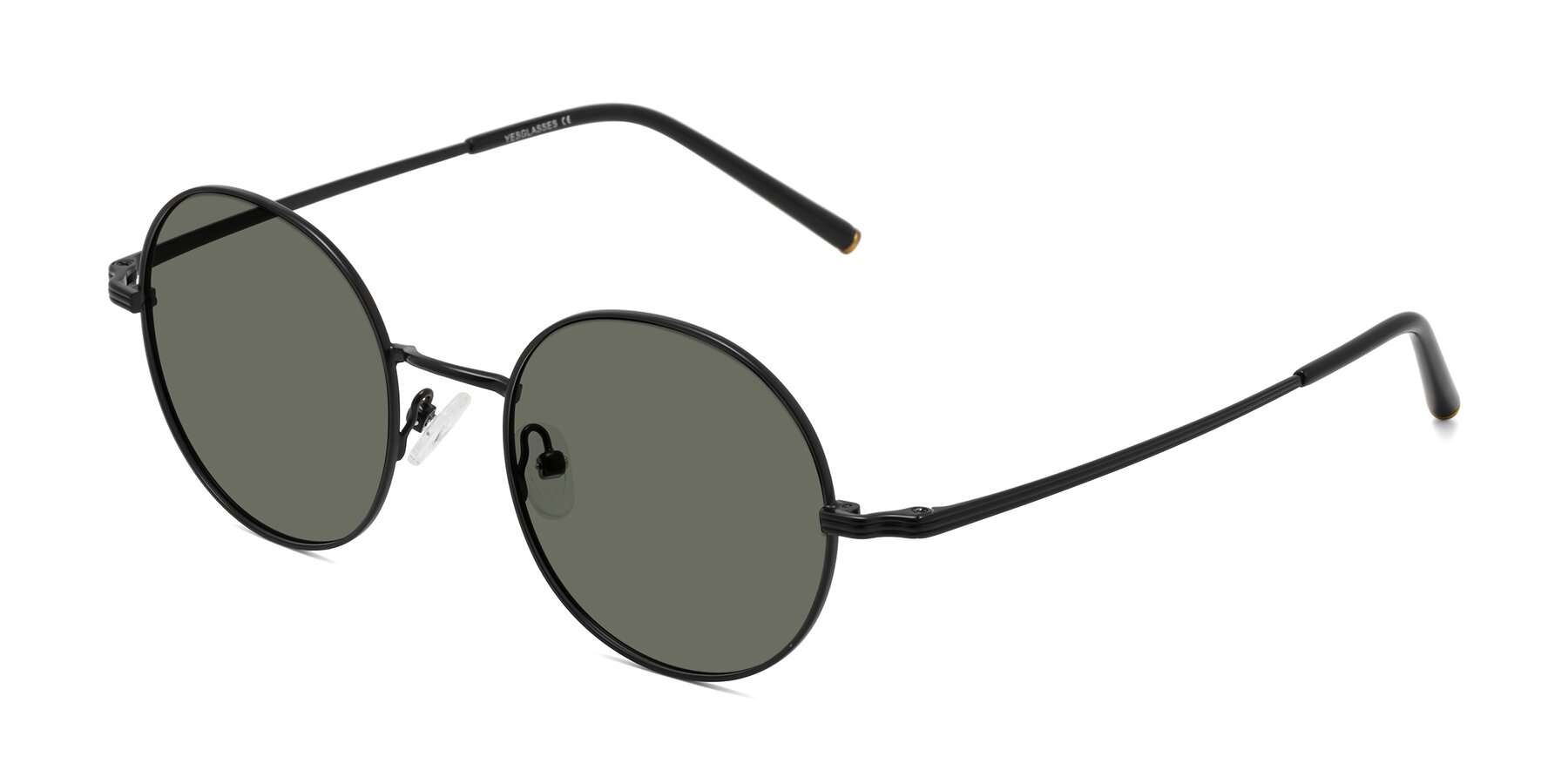 Angle of Sword in Black with Gray Polarized Lenses