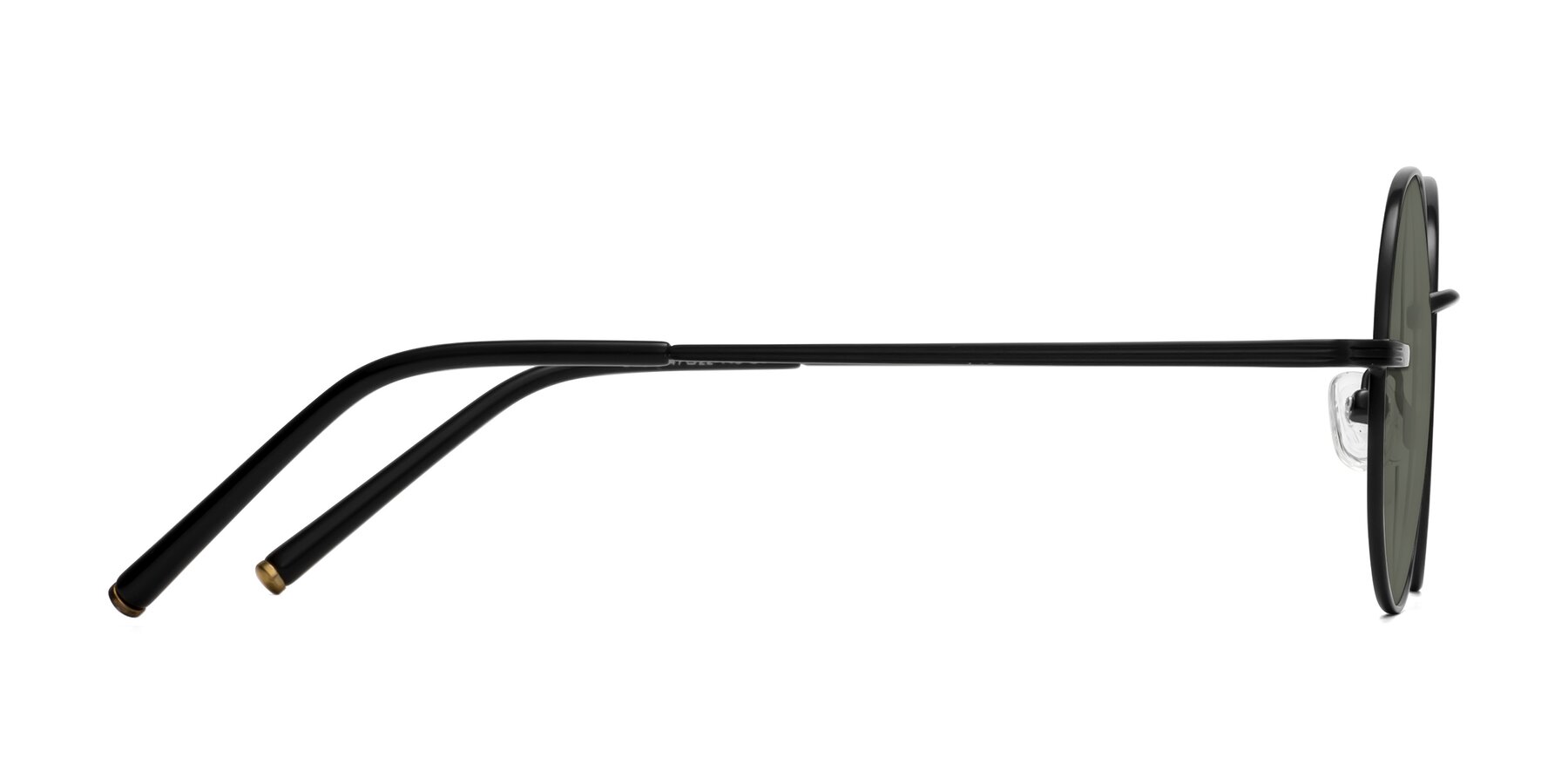 Side of Sword in Black with Gray Polarized Lenses