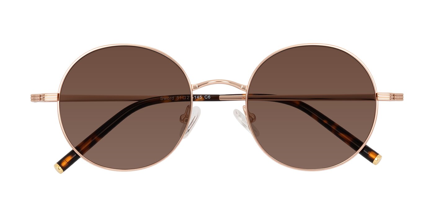 Sword - Rose Gold/Tortoise Tinted Sunglasses