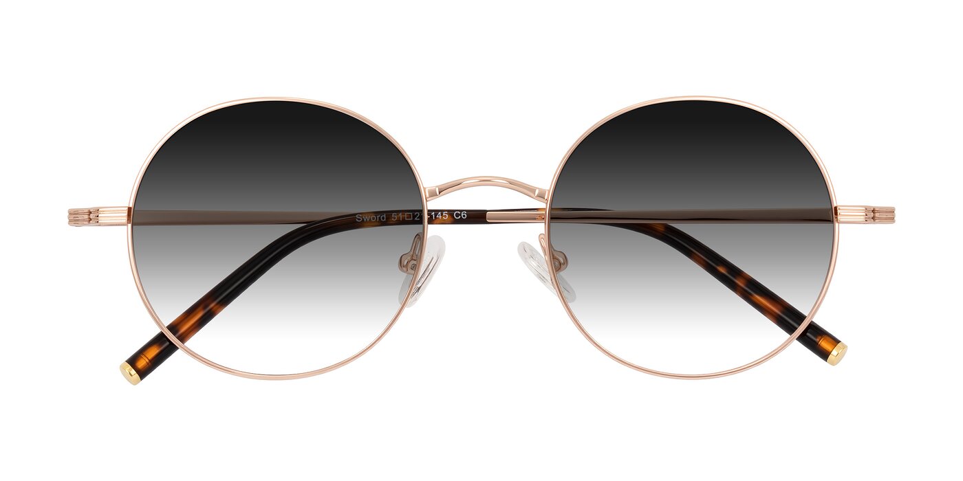 Sword - Rose Gold/Tortoise Gradient Sunglasses