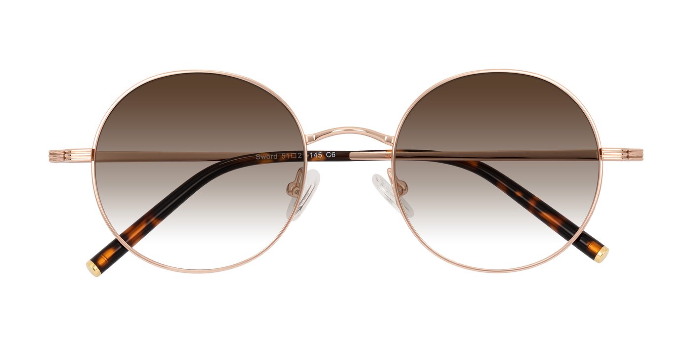 Sword - Rose Gold/Tortoise Gradient Sunglasses