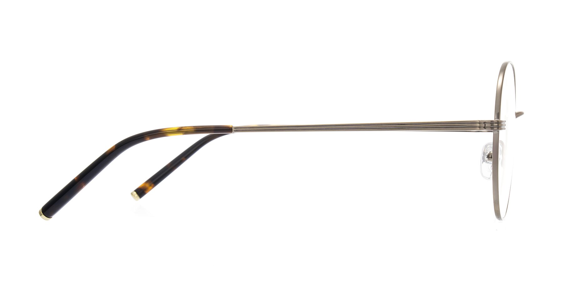 Side of Sword in Antique Brass/Tortoise with Clear Eyeglass Lenses