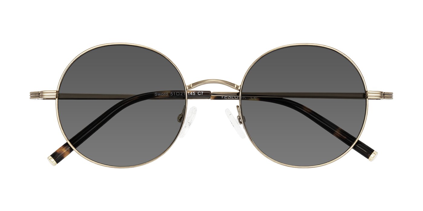 Sword - Antique Brass/Tortoise Tinted Sunglasses