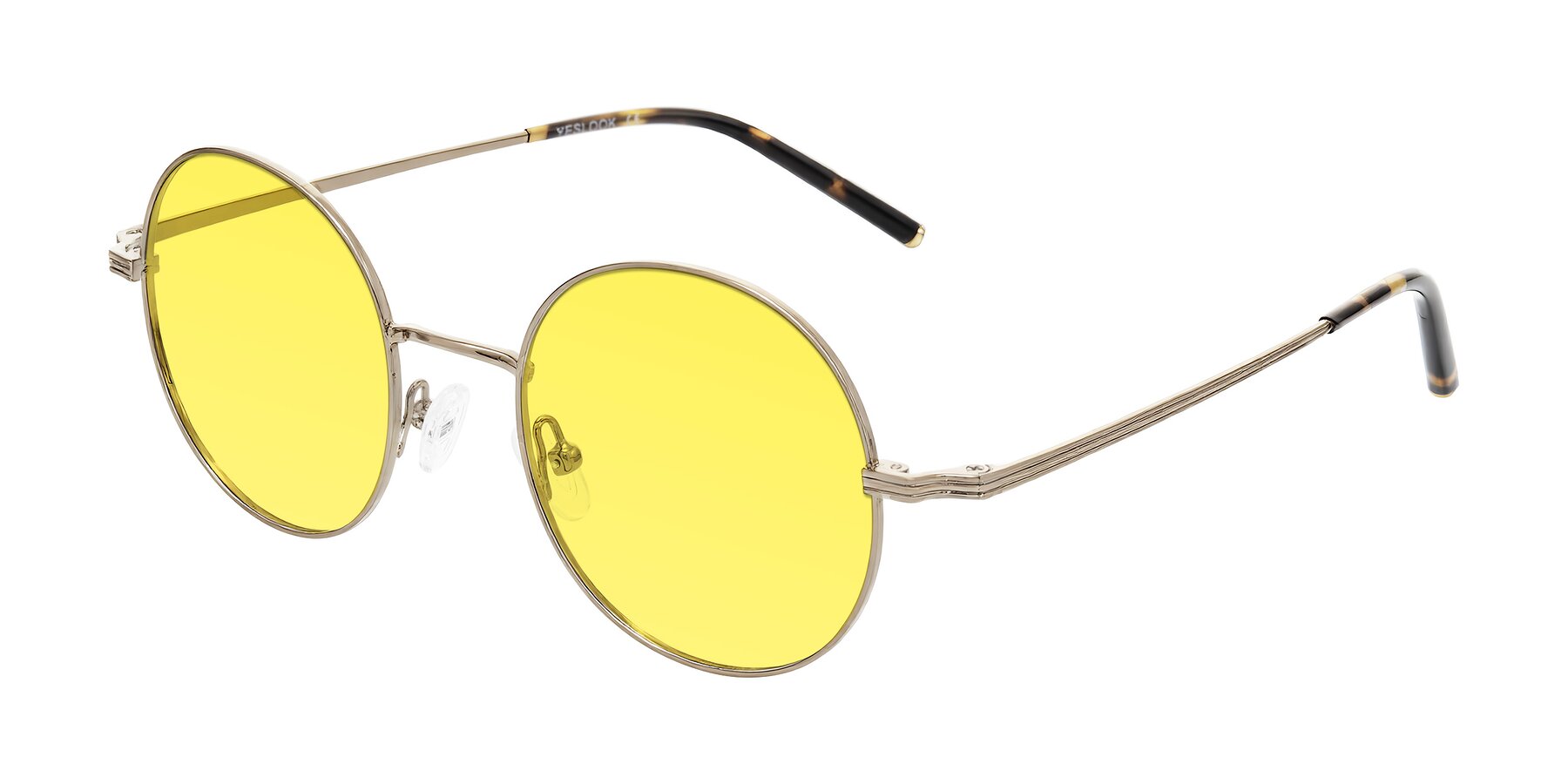 Angle of Sword in Antique Brass/Tortoise with Medium Yellow Tinted Lenses