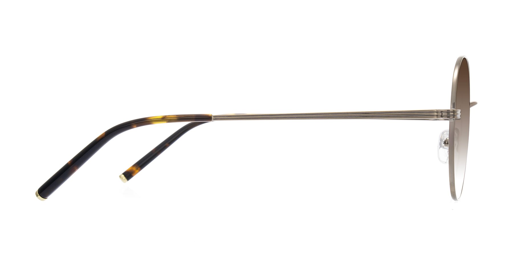 Side of Sword in Antique Brass/Tortoise with Brown Gradient Lenses