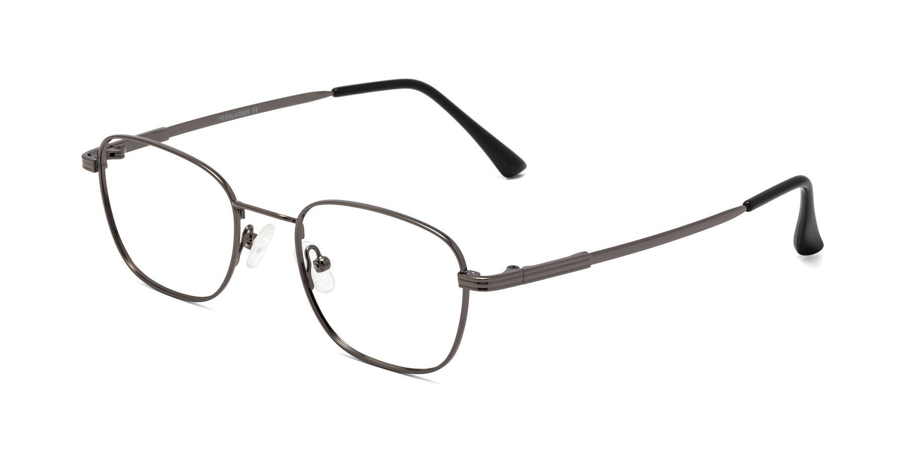 Angle of Snow in Gunmetal with Clear Eyeglass Lenses