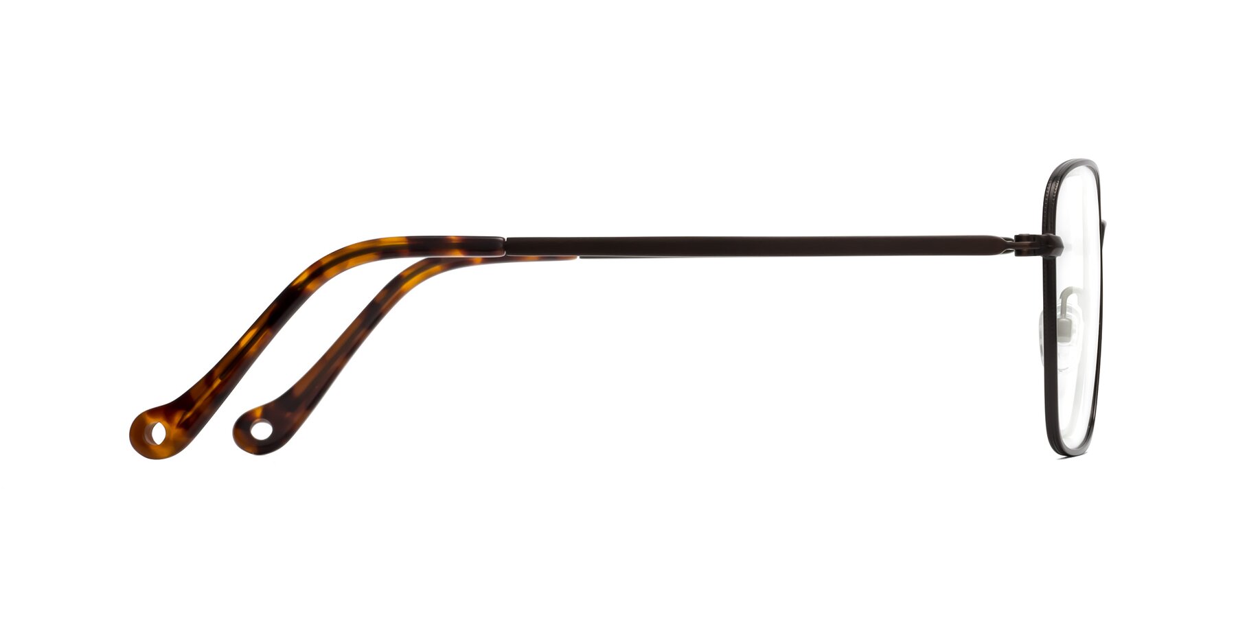 Side of Wind in Dark Bronze with Clear Eyeglass Lenses