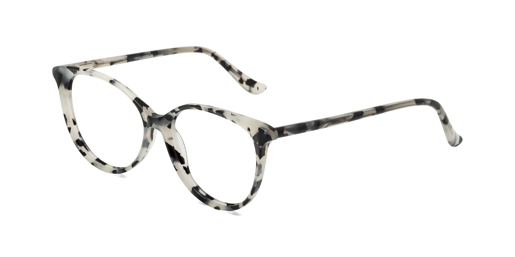 Angle of Maria in Ivory Tortoise with Clear Eyeglass Lenses