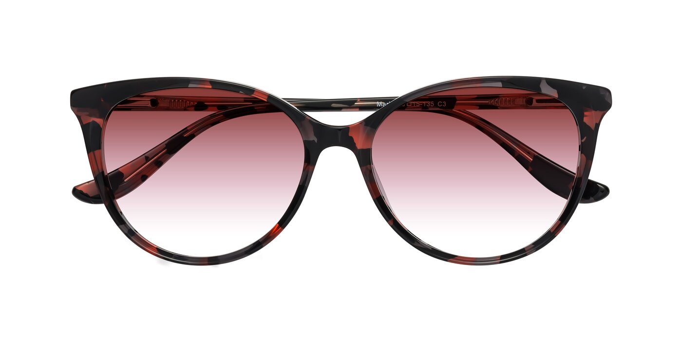 Maria - Red Tortoise Gradient Sunglasses