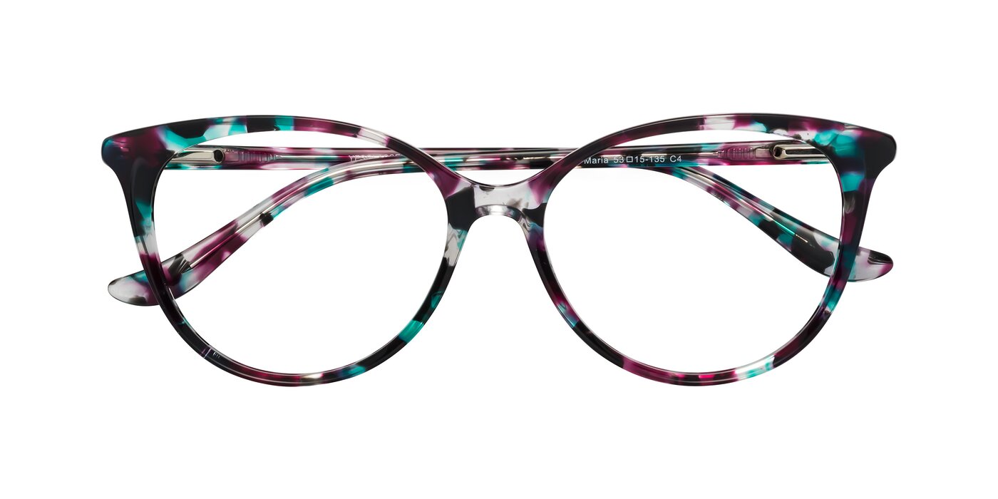 Maria - Floral Tortoise Eyeglasses