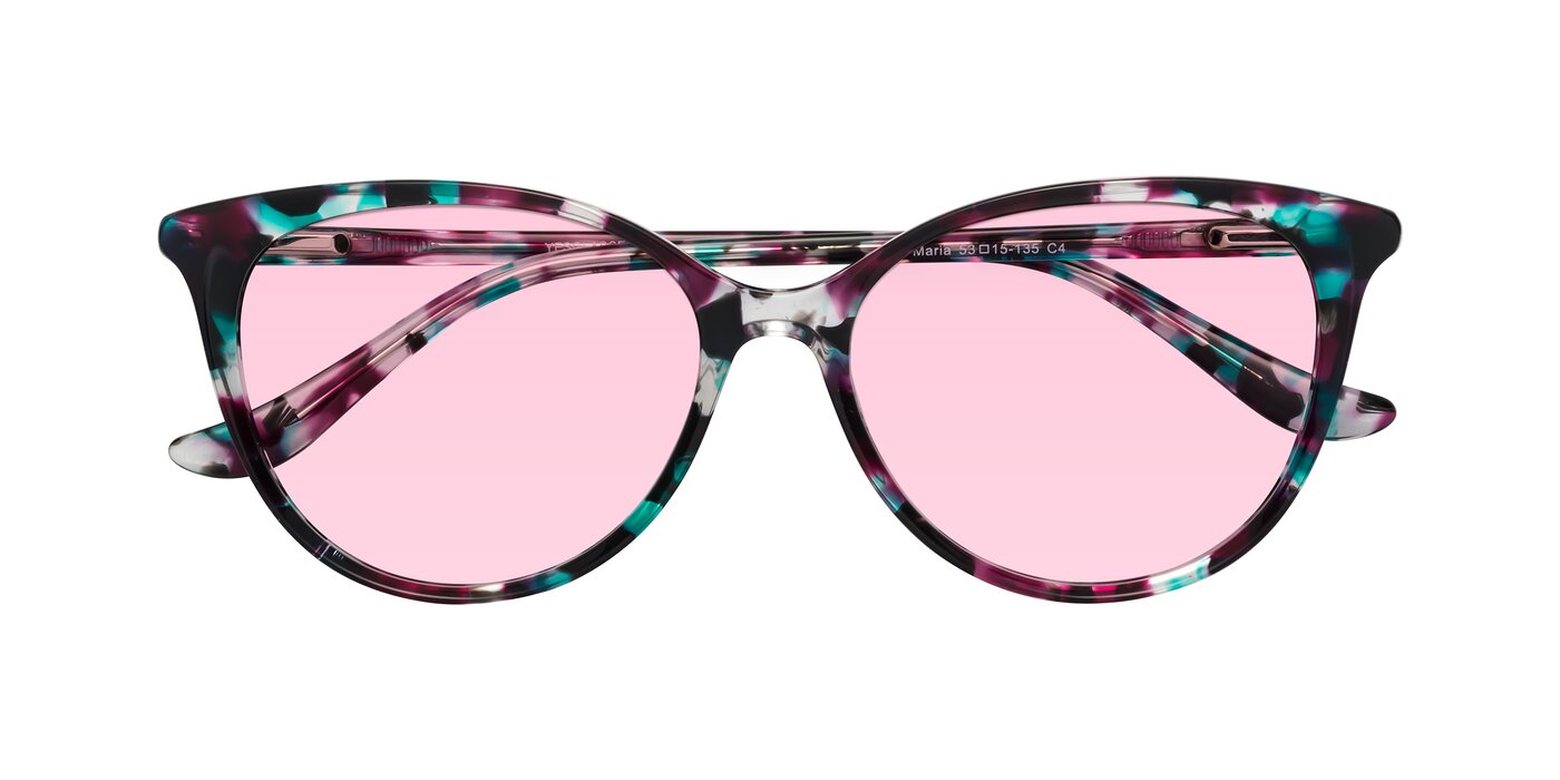 Maria - Floral Tortoise Tinted Sunglasses