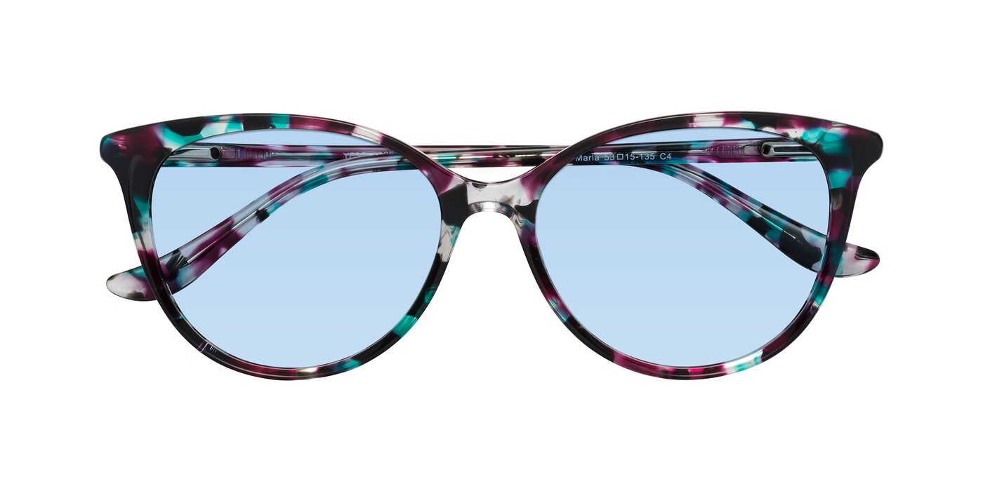 Maria - Floral Tortoise Tinted Sunglasses
