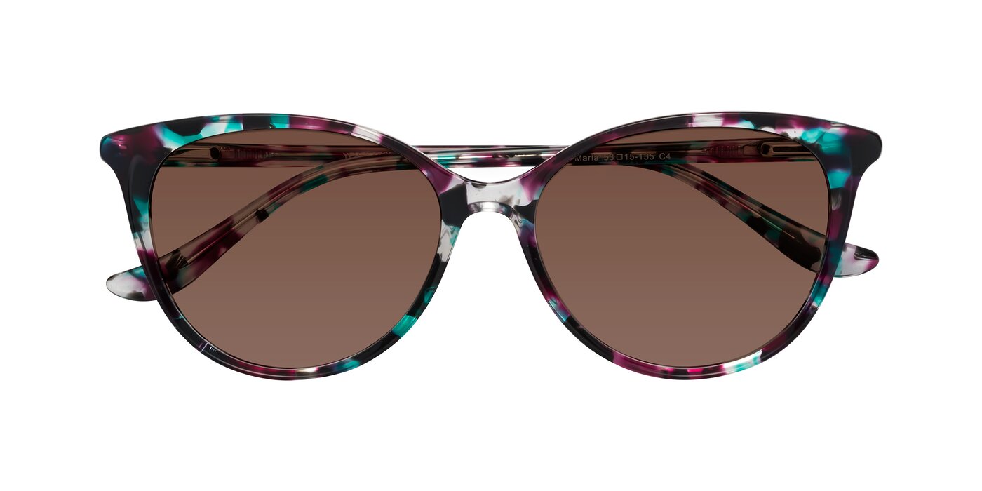 Maria - Floral Tortoise Tinted Sunglasses