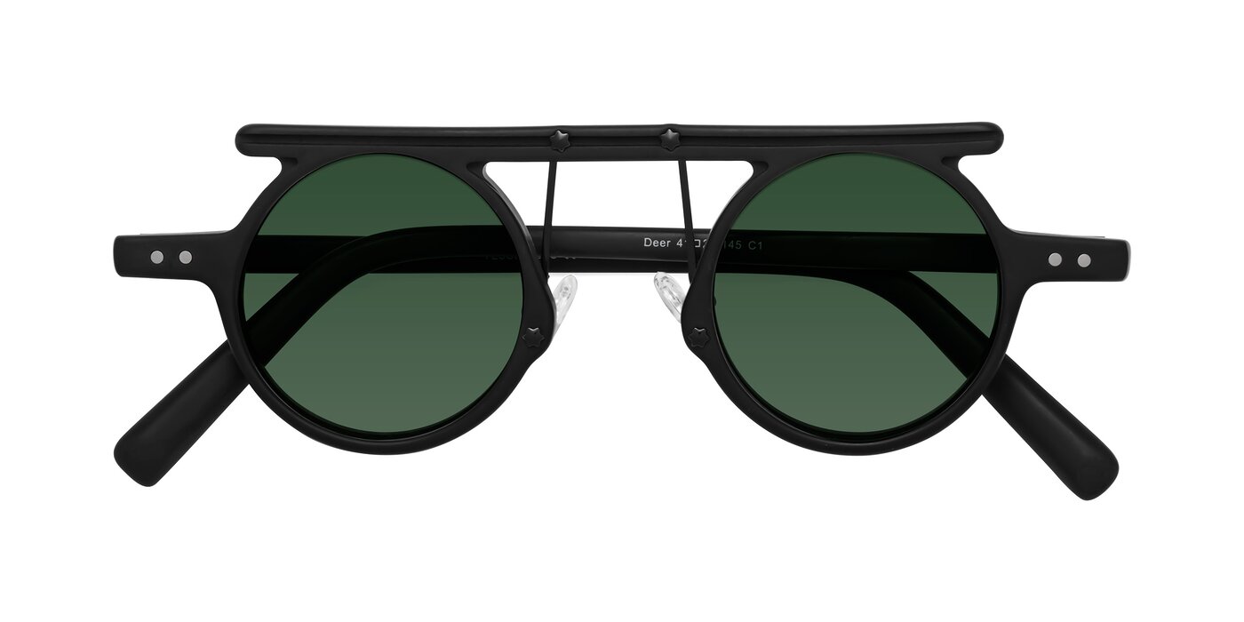 Deer - Matte Black Tinted Sunglasses