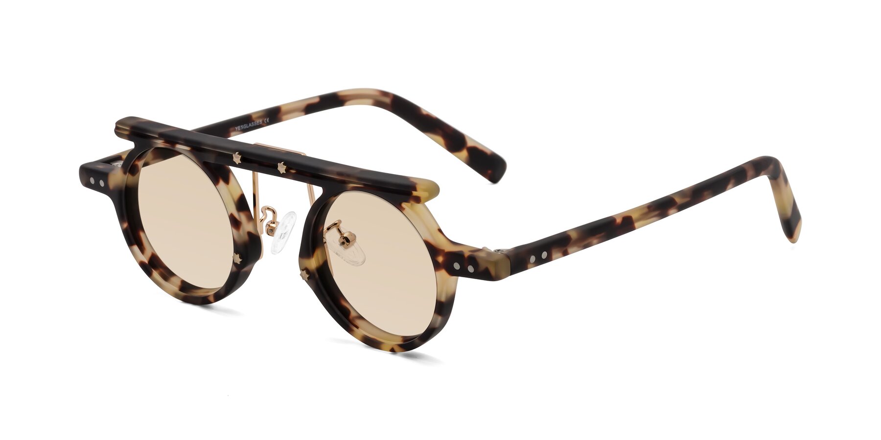 Angle of Deer in Sandstorm Tortoise with Light Brown Tinted Lenses