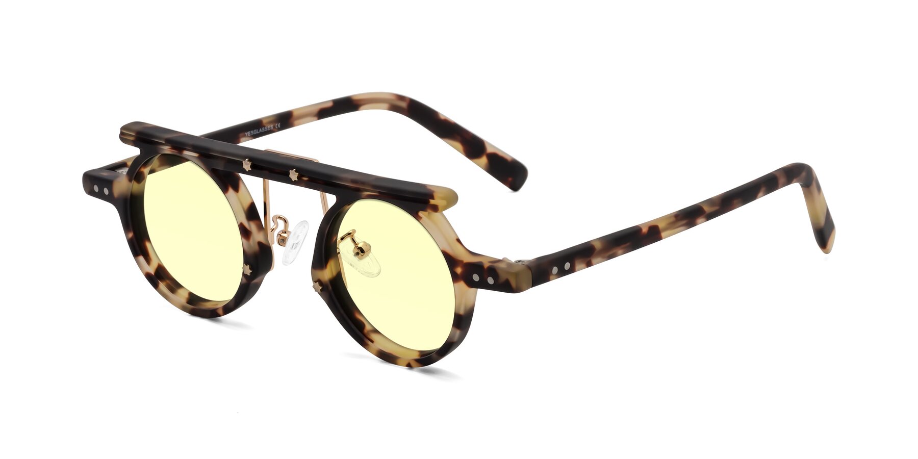 Angle of Deer in Sandstorm Tortoise with Light Yellow Tinted Lenses