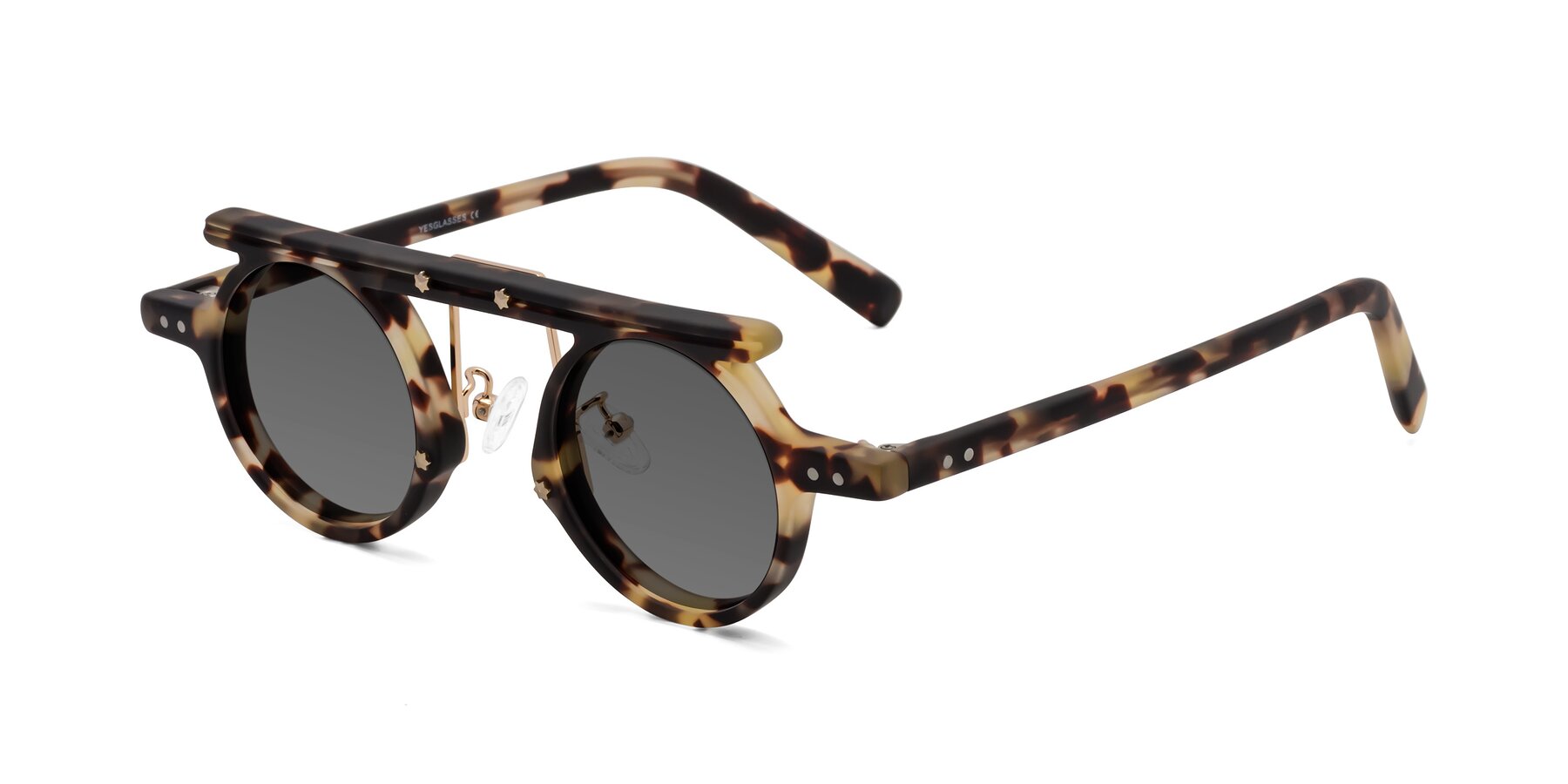 Angle of Deer in Sandstorm Tortoise with Medium Gray Tinted Lenses