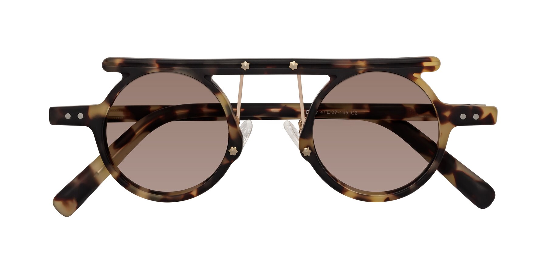 Folded Front of Deer in Sandstorm Tortoise with Medium Brown Tinted Lenses