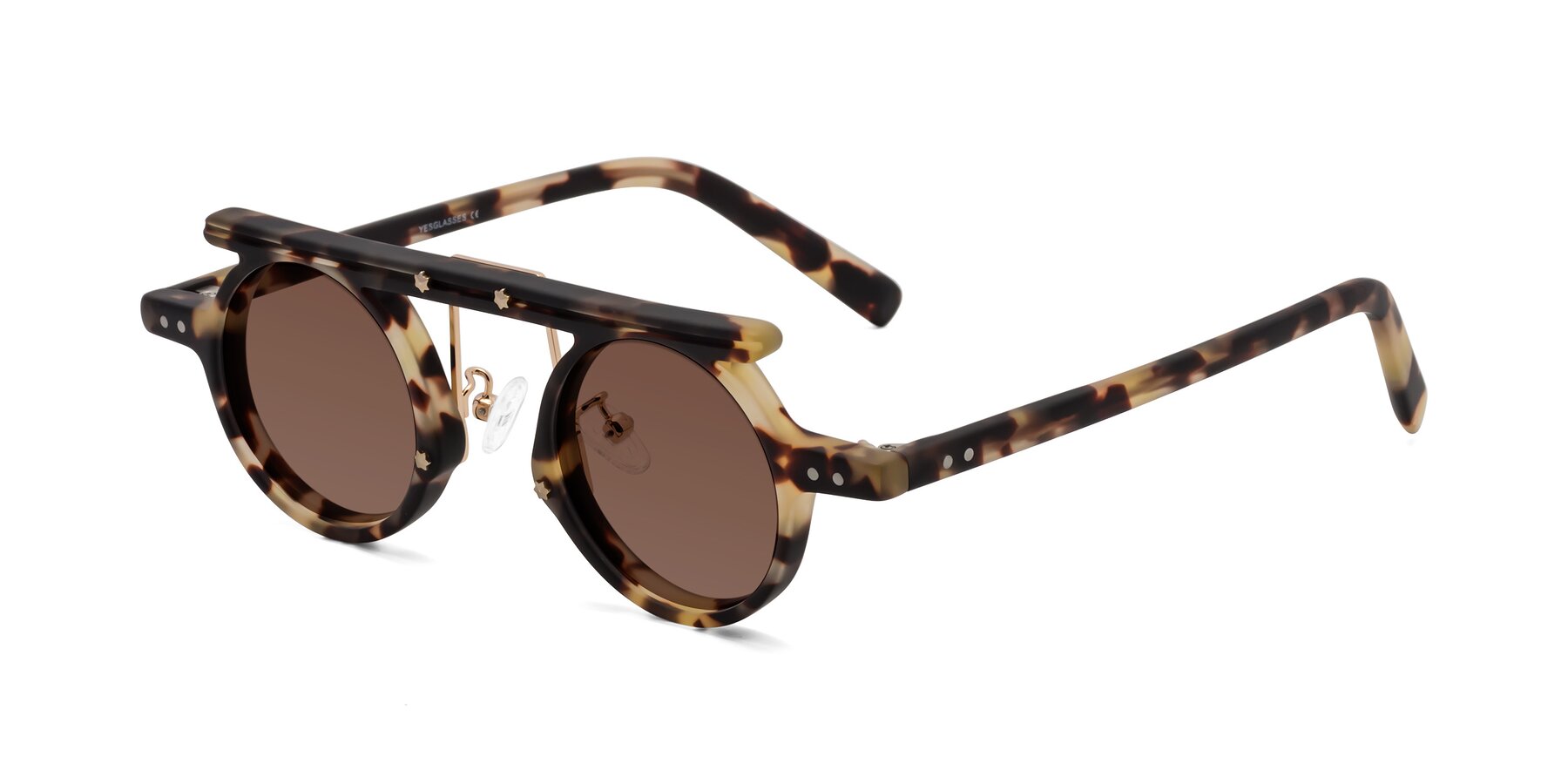 Angle of Deer in Sandstorm Tortoise with Brown Tinted Lenses