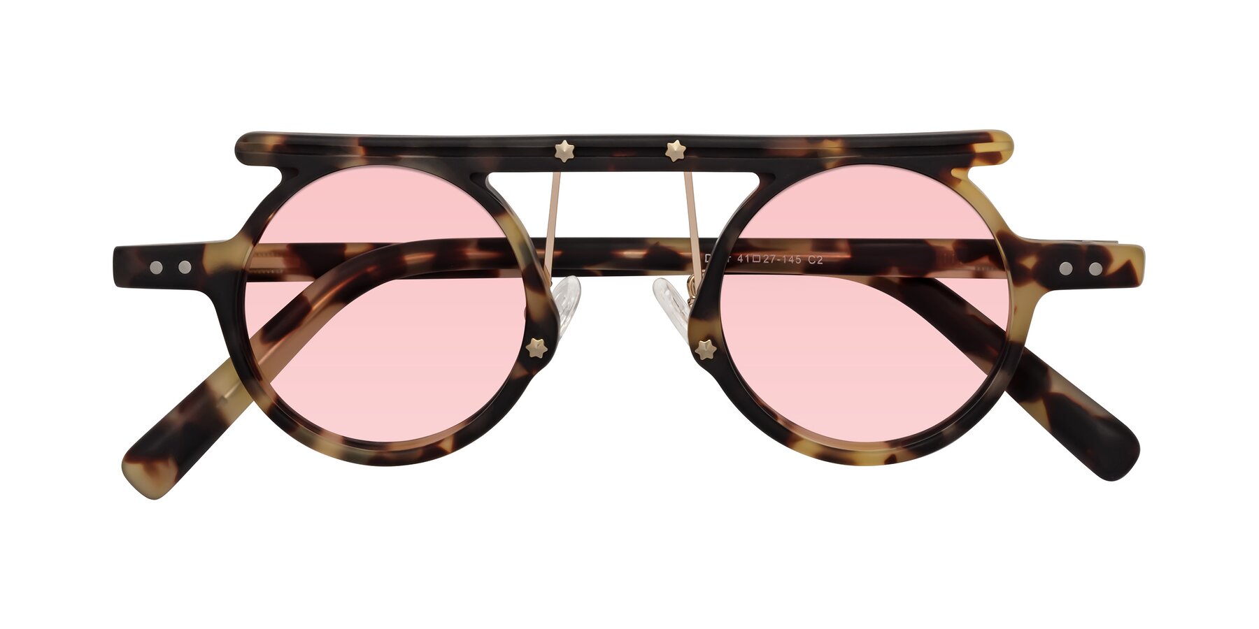 Folded Front of Deer in Sandstorm Tortoise with Light Garnet Tinted Lenses