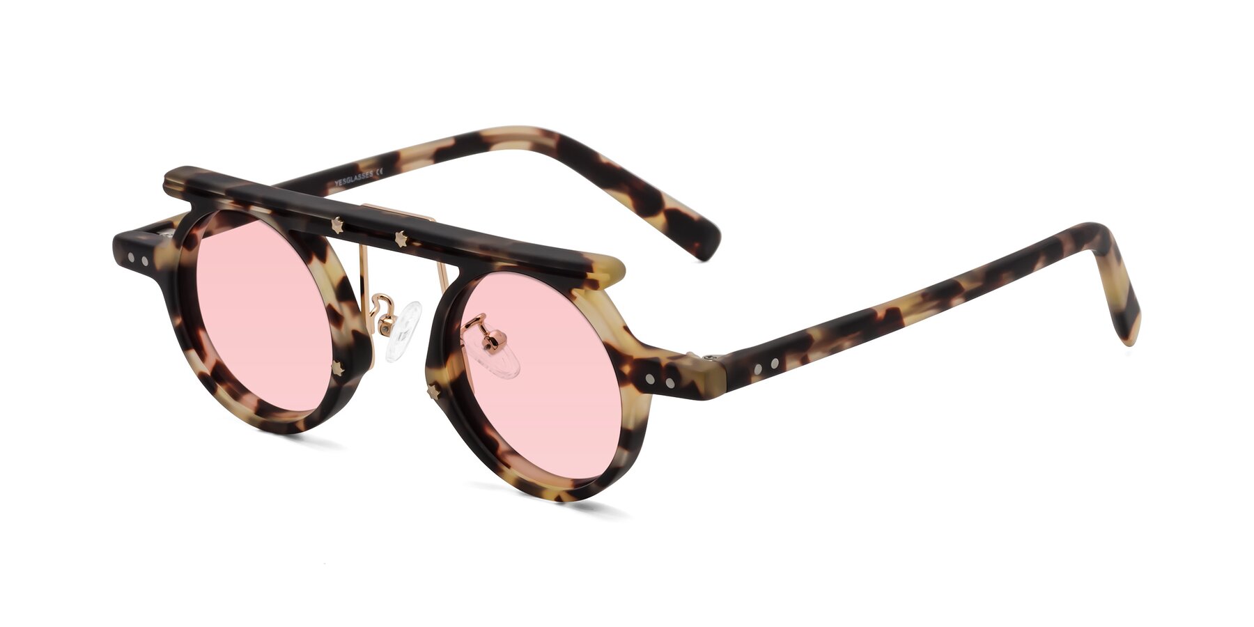 Angle of Deer in Sandstorm Tortoise with Light Garnet Tinted Lenses