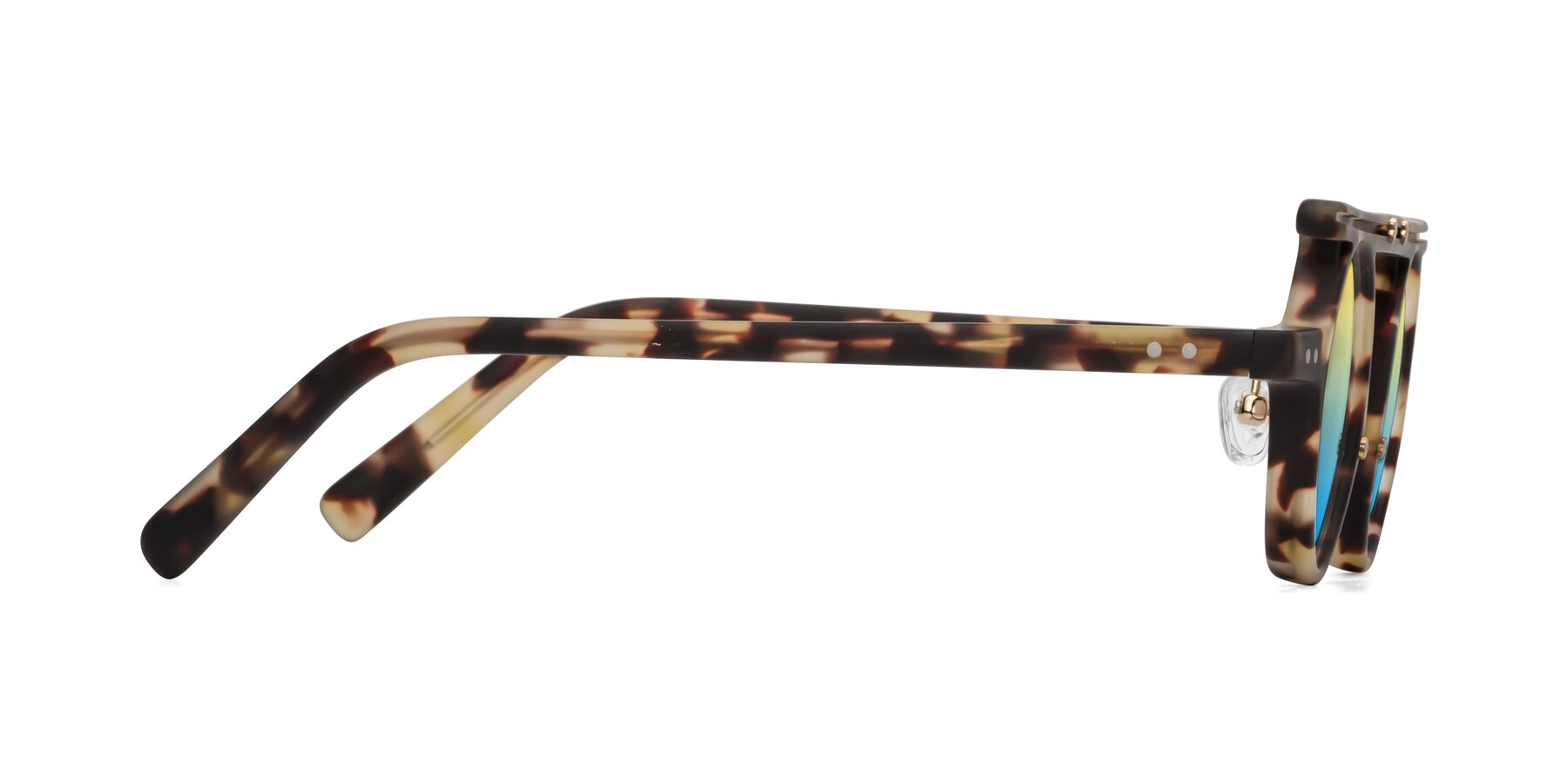 Side of Deer in Sandstorm Tortoise with Yellow / Blue Gradient Lenses