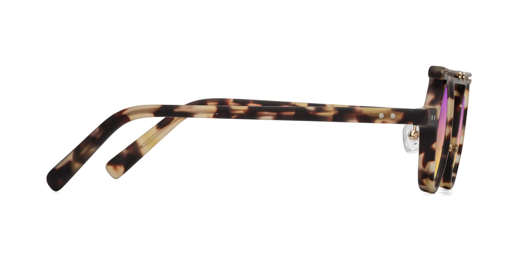 Side of Deer in Sandstorm Tortoise with Purple / Yellow Gradient Lenses