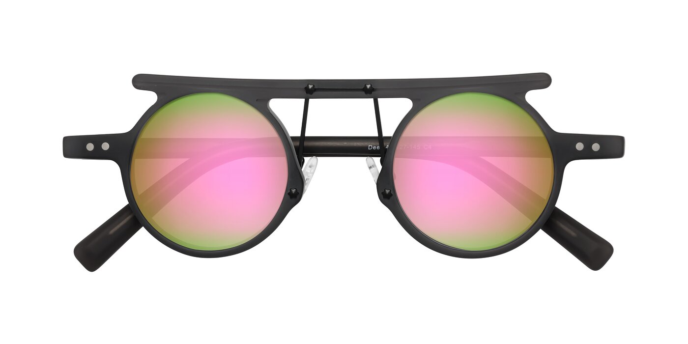Deer - Matte Gray Flash Mirrored Sunglasses