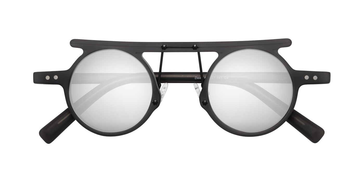 Deer - Matte Gray Flash Mirrored Sunglasses