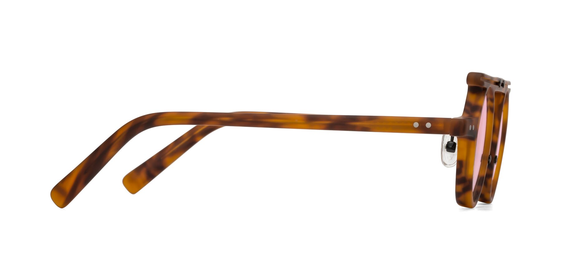 Side of Deer in Lava Tortoise with Light Pink Tinted Lenses