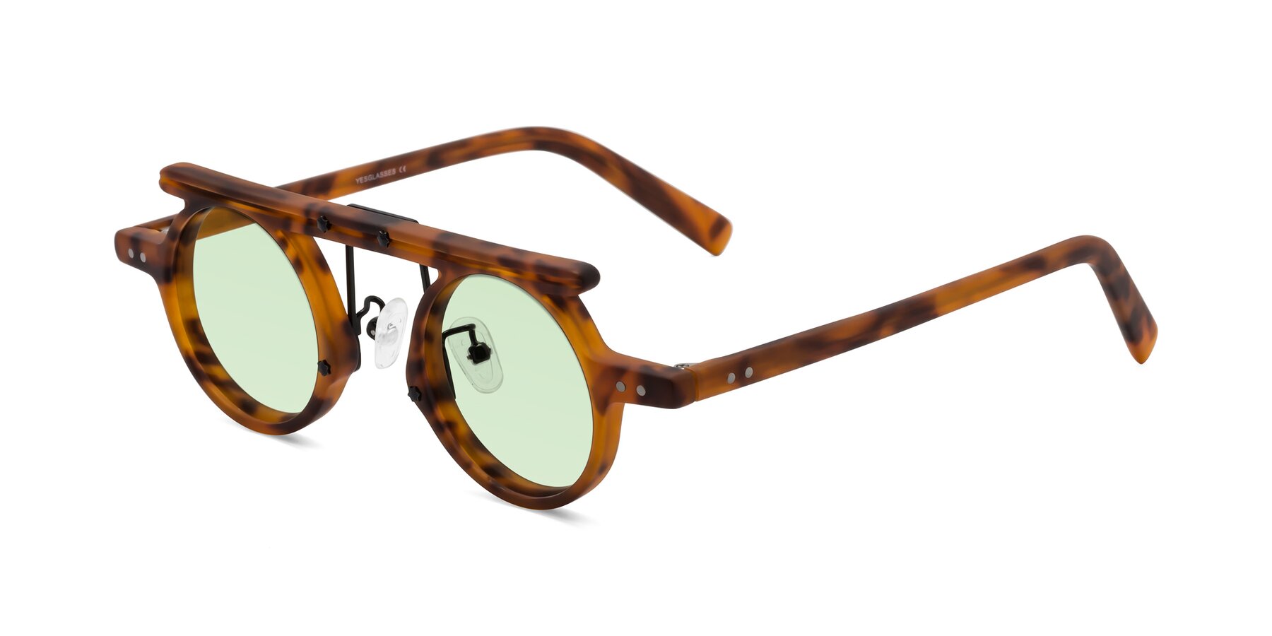 Angle of Deer in Lava Tortoise with Light Green Tinted Lenses