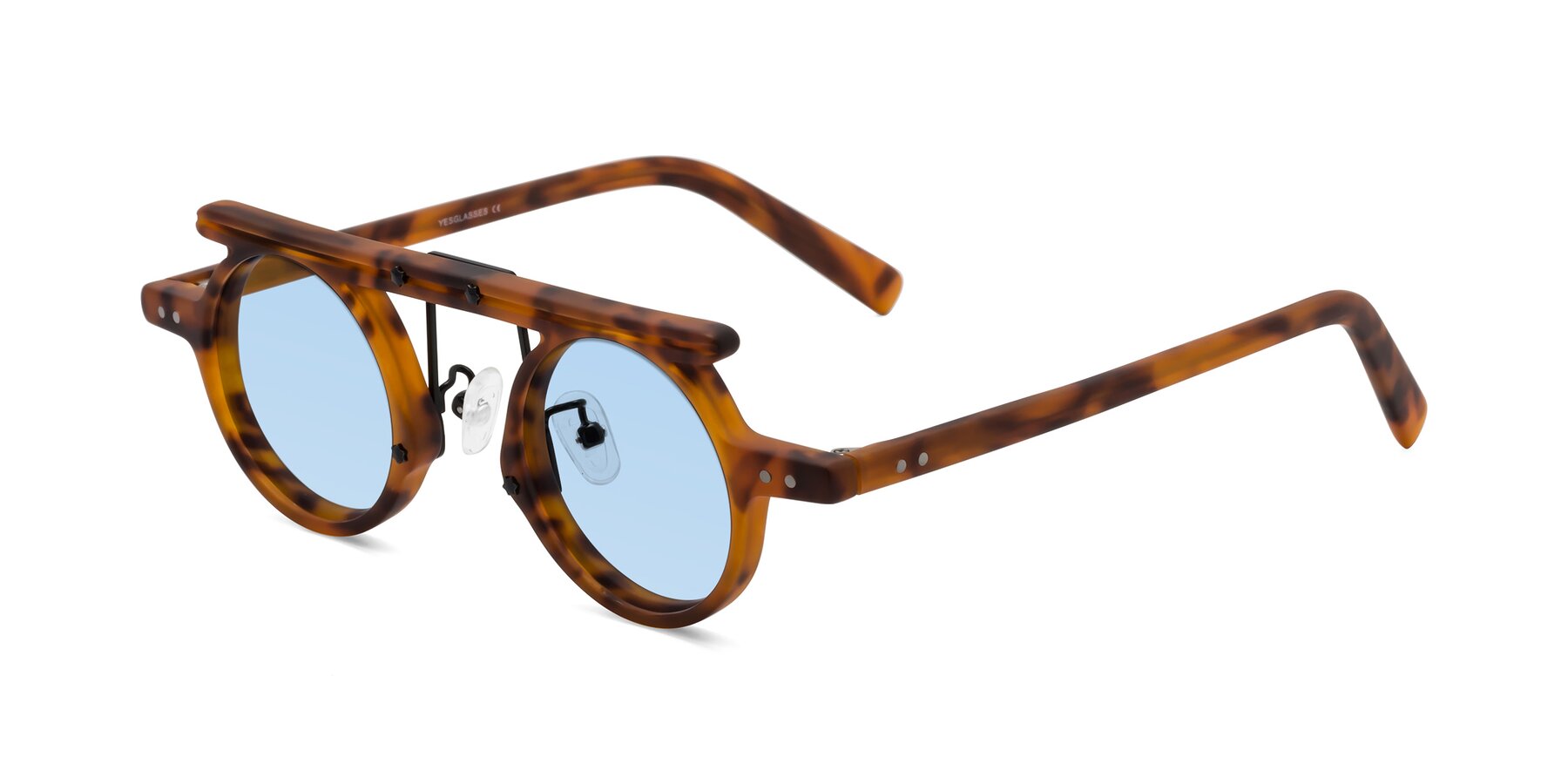 Angle of Deer in Lava Tortoise with Light Blue Tinted Lenses