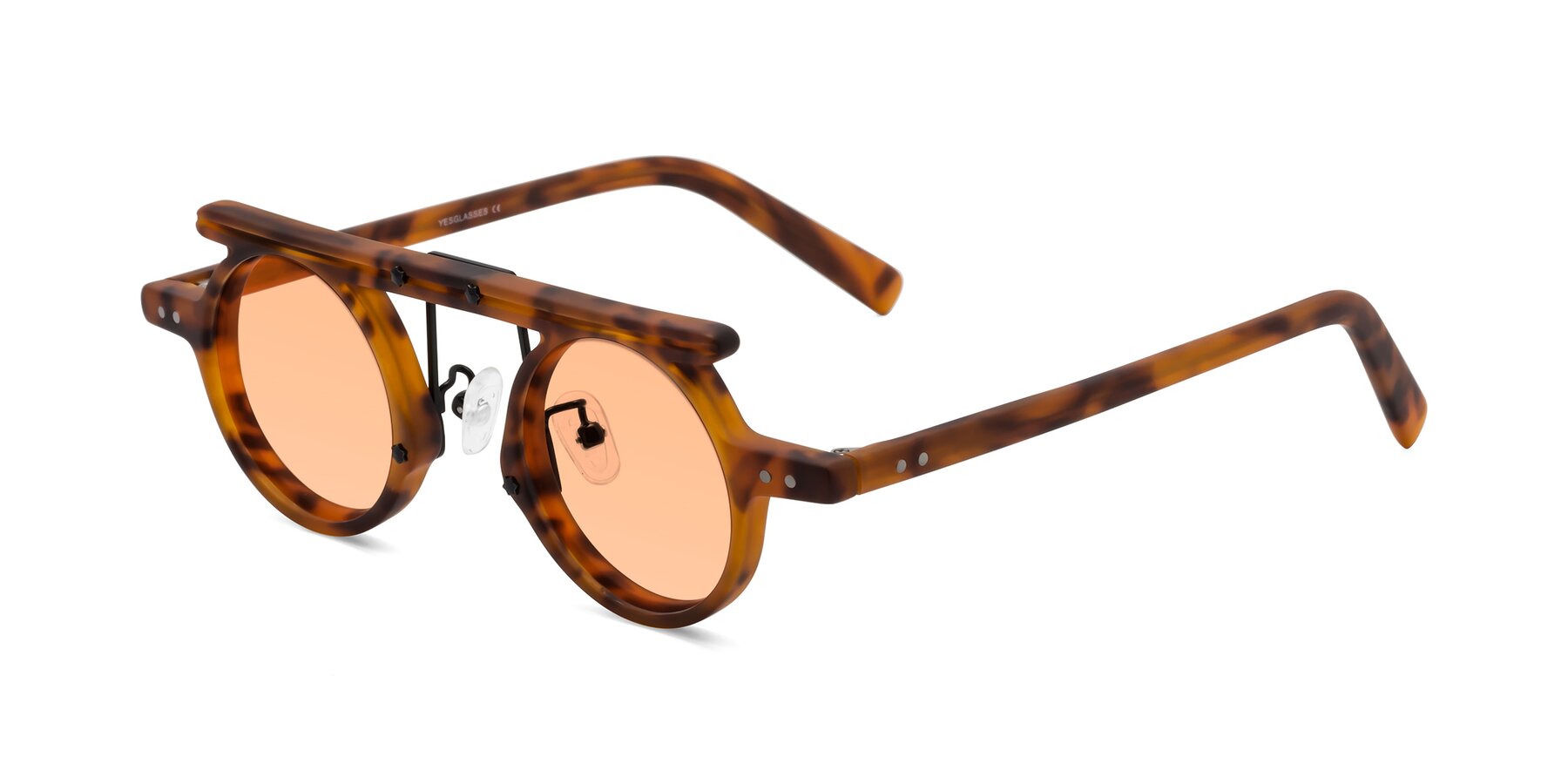 Angle of Deer in Lava Tortoise with Light Orange Tinted Lenses