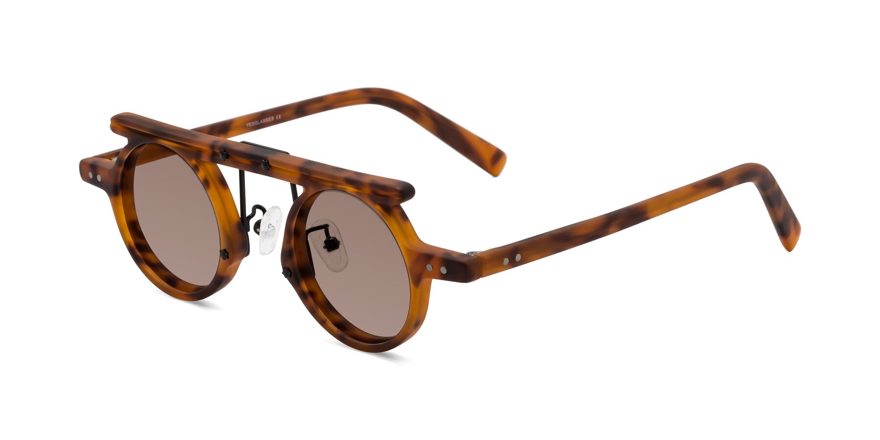 Angle of Deer in Lava Tortoise with Medium Brown Tinted Lenses