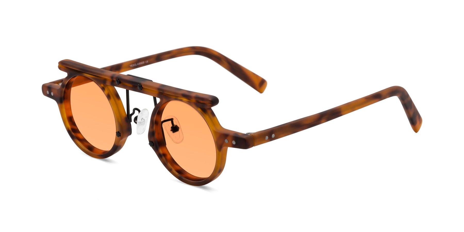 Angle of Deer in Lava Tortoise with Medium Orange Tinted Lenses