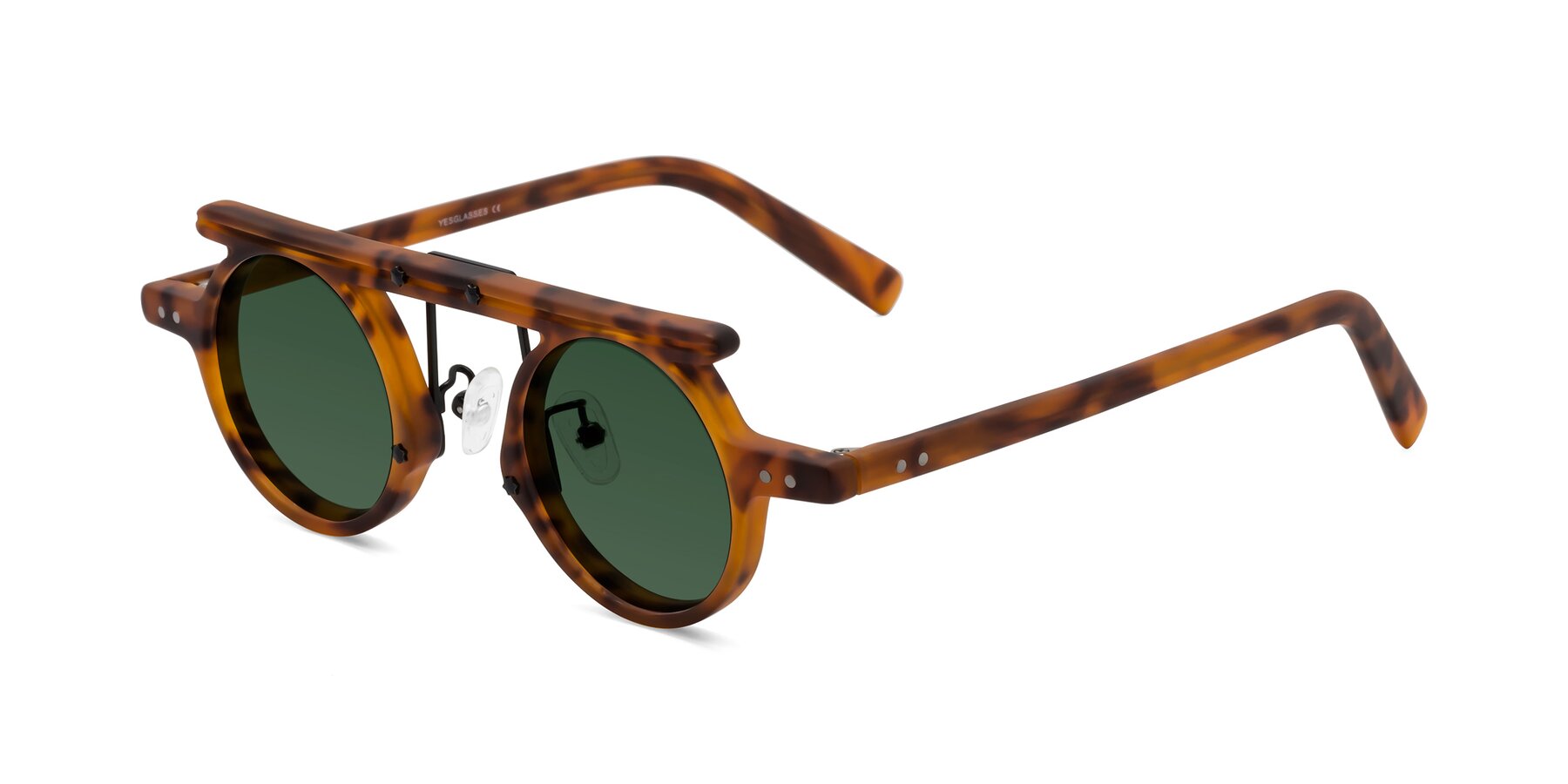 Angle of Deer in Lava Tortoise with Green Tinted Lenses