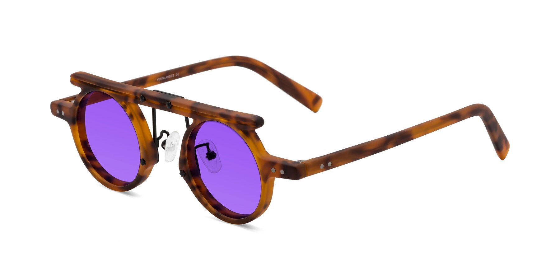 Angle of Deer in Lava Tortoise with Purple Tinted Lenses