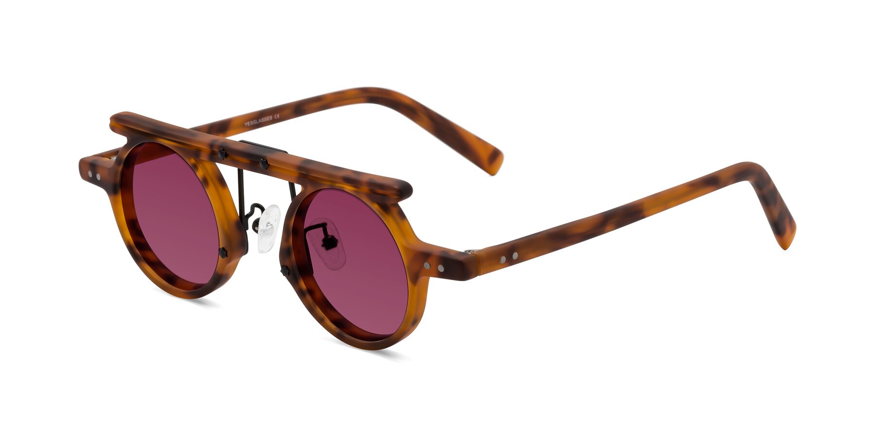 Angle of Deer in Lava Tortoise with Wine Tinted Lenses